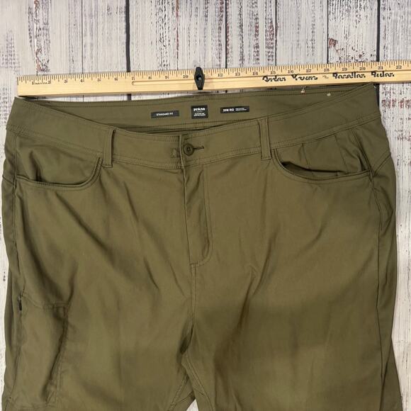 prAna Halle Pant Plus II Olive Green Women’s 20W ReZion Stretch Hiking Pants - Picture 10 of 12